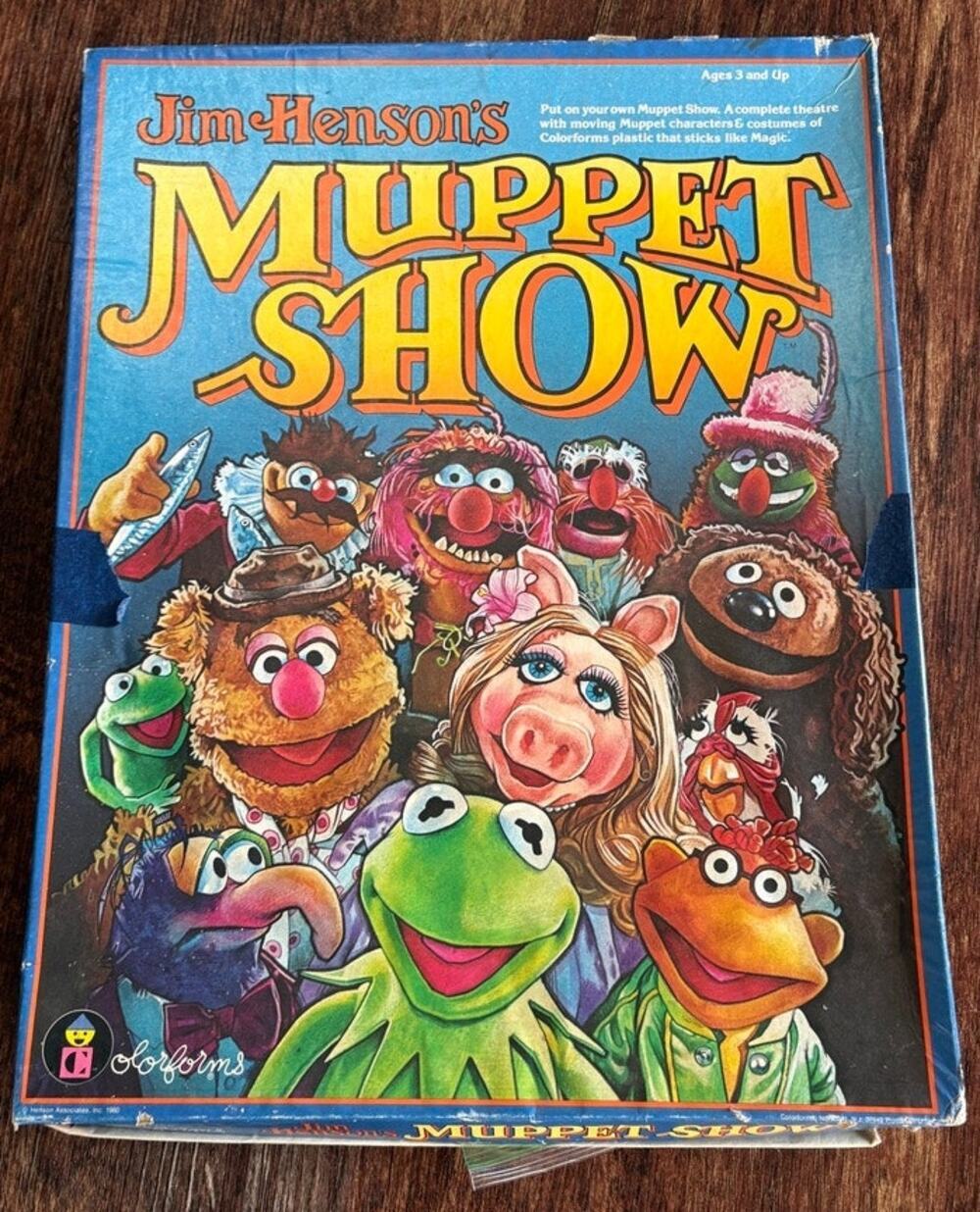 Vintage Jim Henson's The Muppet Show Colorforms Play Set